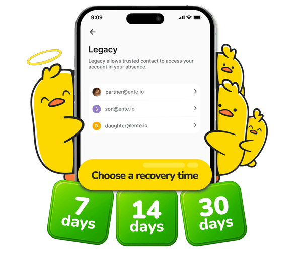 Setup custom recovery time for your trusted contacts